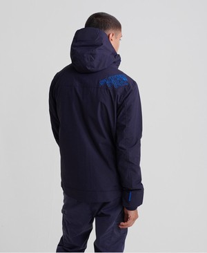 Superdry Hooded Polar SD-Windattacker Férfi Kabát Sötétkék | RUISN0618